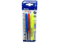 Set De Escritura Lapíz Pasta Azul y rojo + Destacador 3 Pzas de Bolígrafo
