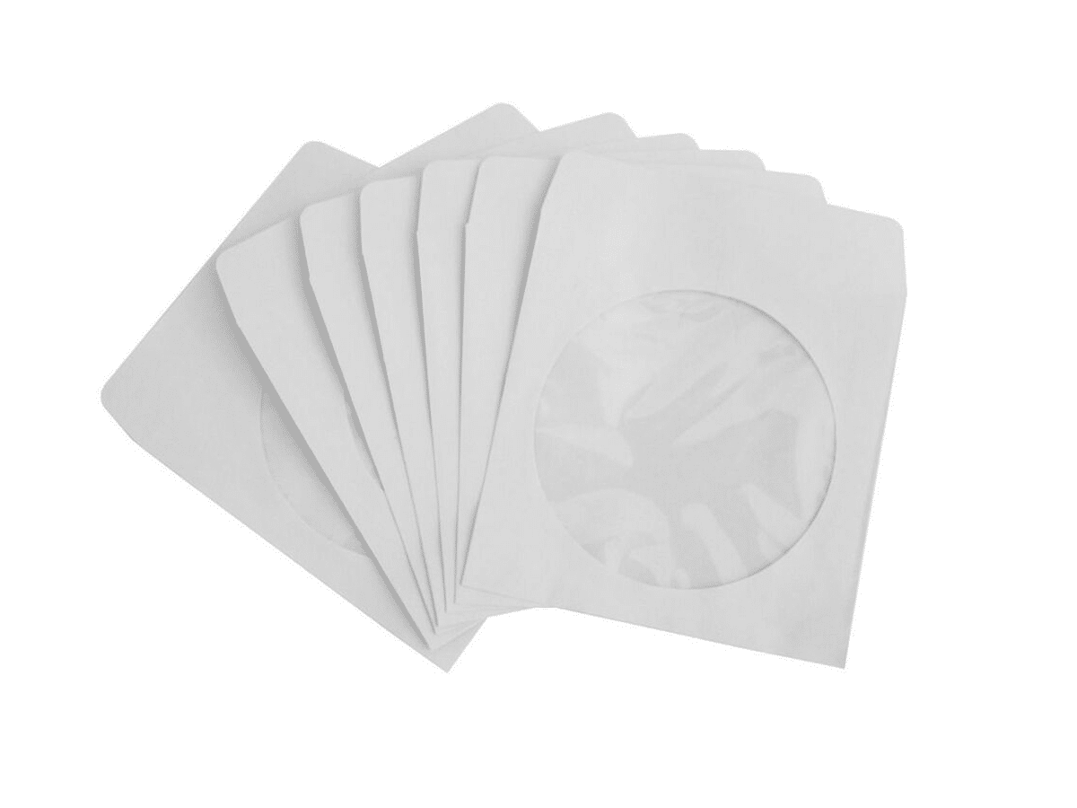 Sobres De Papel Para DVD, CD, Blu-ray Pack 100 Unidades