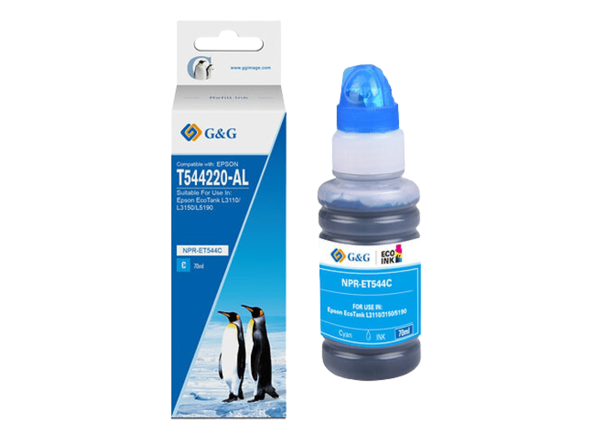 Tinta T544 Con Boquilla Para Epson L3110 L3158 L6160 G&amp;G