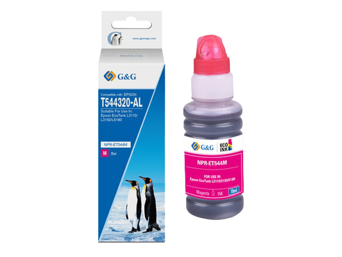 Tinta T544 Con Boquilla Para Epson L3110 L3158 L6160 G&amp;G