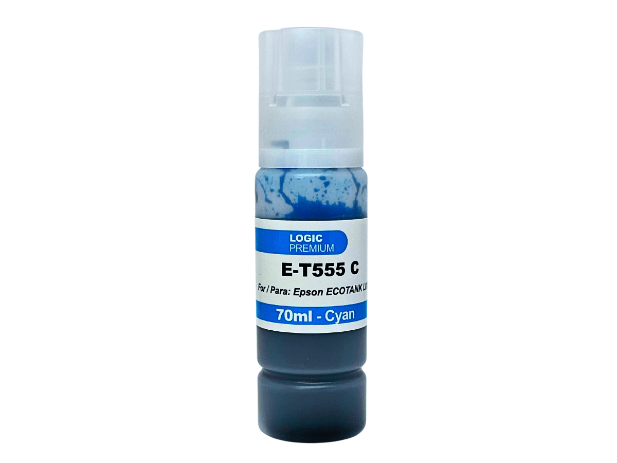 Tintas T555 Para Epson Ecotank 70 ml Premium L8160 L8180 Logic
