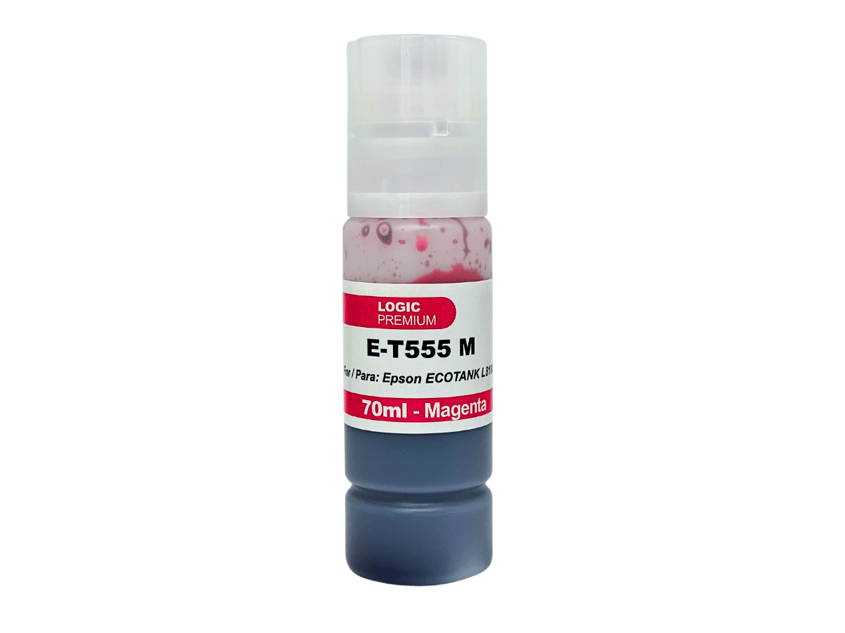 Tintas T555 Para Epson Ecotank 70 ml Premium L8160 L8180 Logic