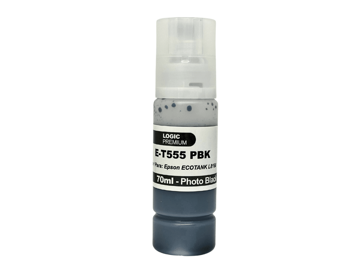 Tintas T555 Para Epson Ecotank 70 ml Premium L8160 L8180 Logic