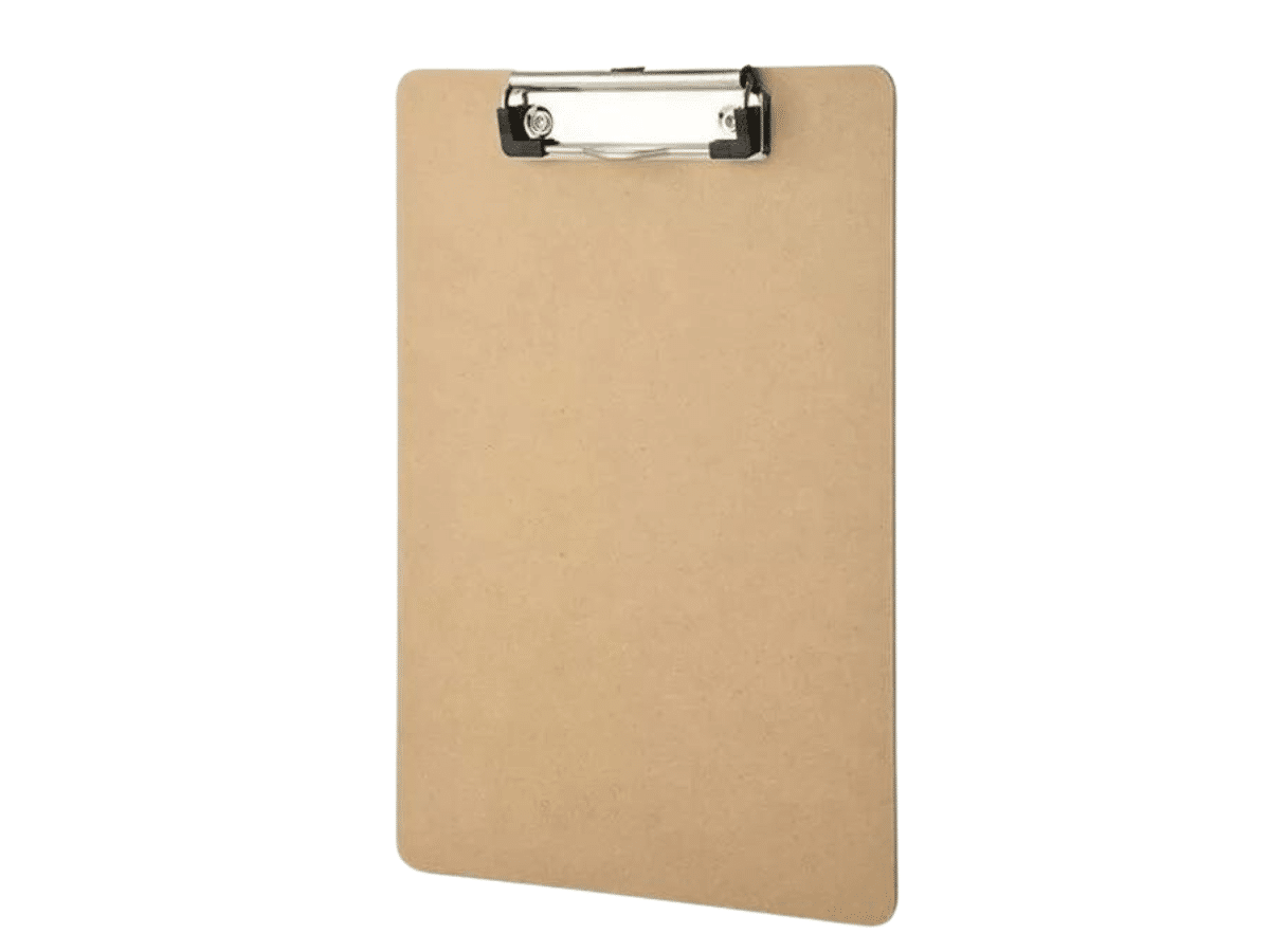 Tabla De Apoyo Portapapeles Con Clic Apretador De Madera Tamaño A4