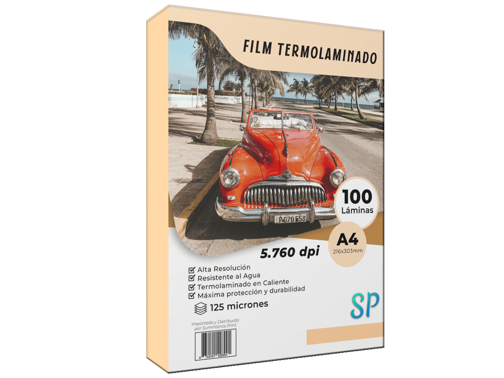 Mica Termolaminado 125 Micrones A4 X 100 Láminas SP