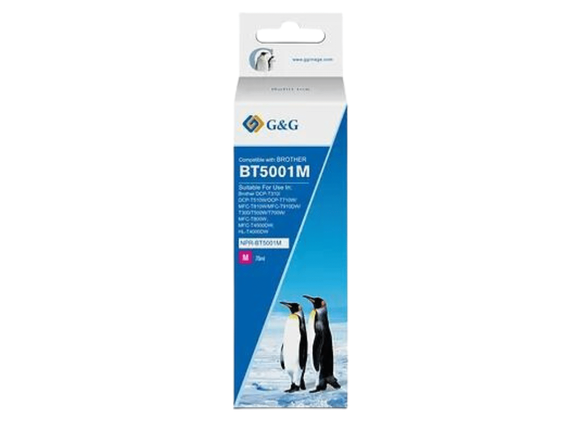 Tintas Para Brother BT5001 Colores Semipigmentados 70 ml G&amp;G