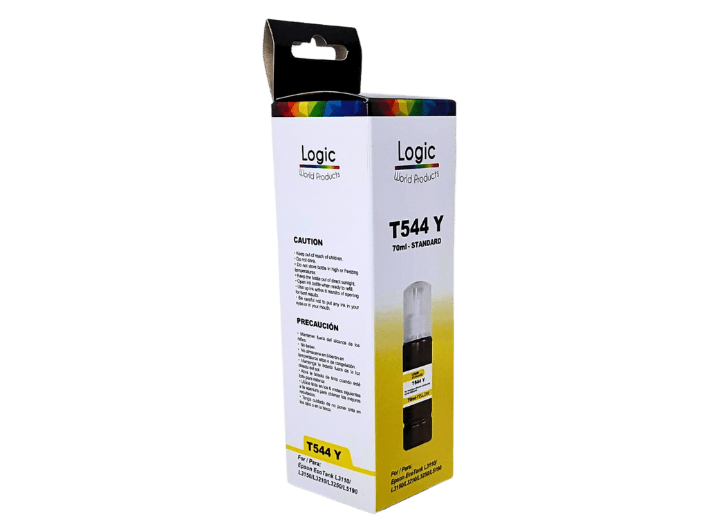 Pack 4 Tintas T544 Para Epson Alternativa Con Boquilla 70 ml Logic