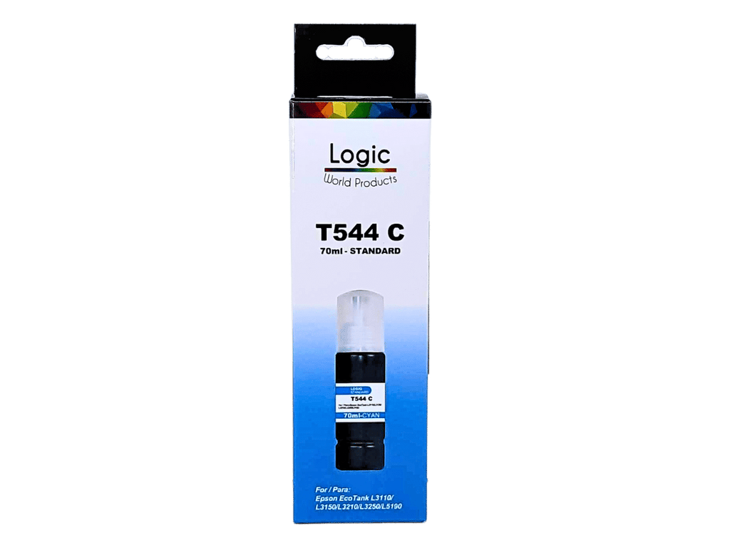 Pack 4 Tintas T544 Para Epson Alternativa Con Boquilla 70 ml Logic