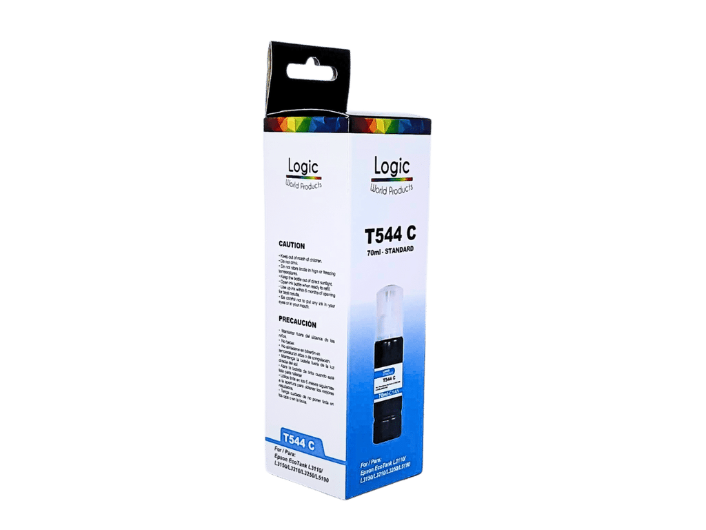 Pack 4 Tintas T544 Para Epson Alternativa Con Boquilla 70 ml Logic