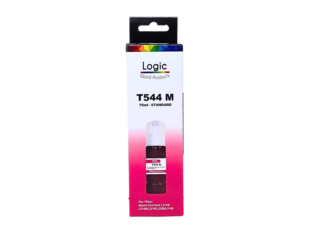 Pack 4 Tintas T544 Para Epson Alternativa Con Boquilla 70 ml Logic