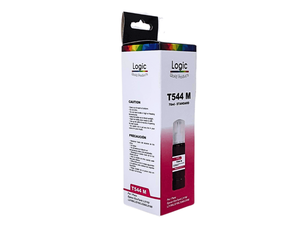 Pack 4 Tintas T544 Para Epson Alternativa Con Boquilla 70 ml Logic