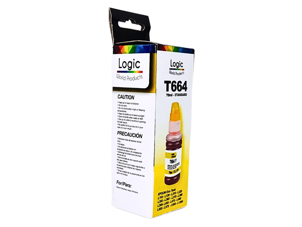 Tinta Para Epson T664 Logic De 70 ml Todos Los Colores