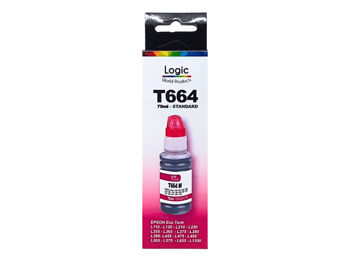 Tinta Para Epson T664 Logic De 70 ml Todos Los Colores