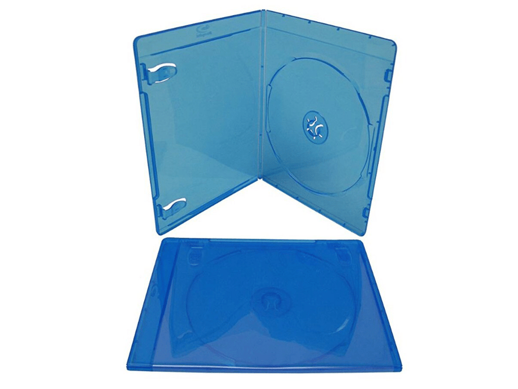 Caja Para Blu Ray Azul Single De 11mm X 100 Unidades