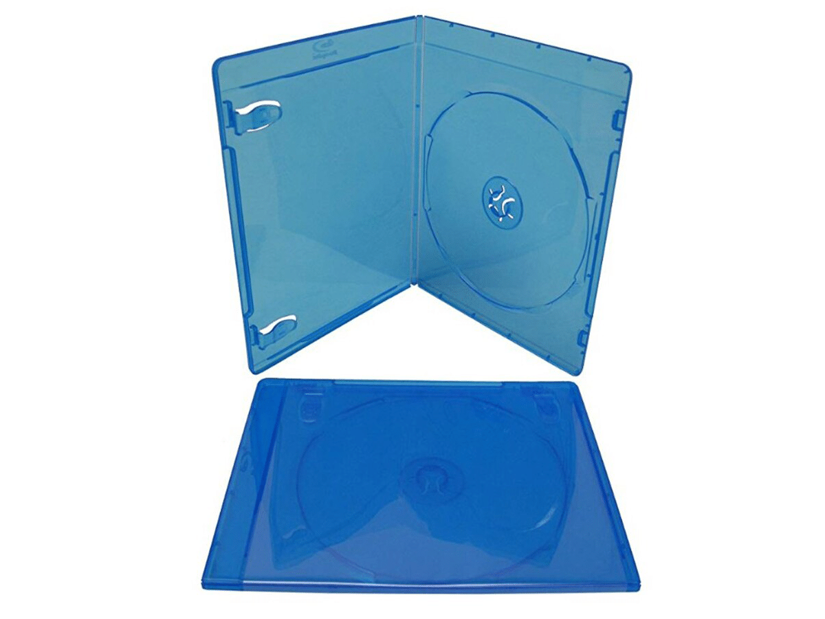 Caja Para Blu Ray Azul Single De 11mm X 100 Unidades