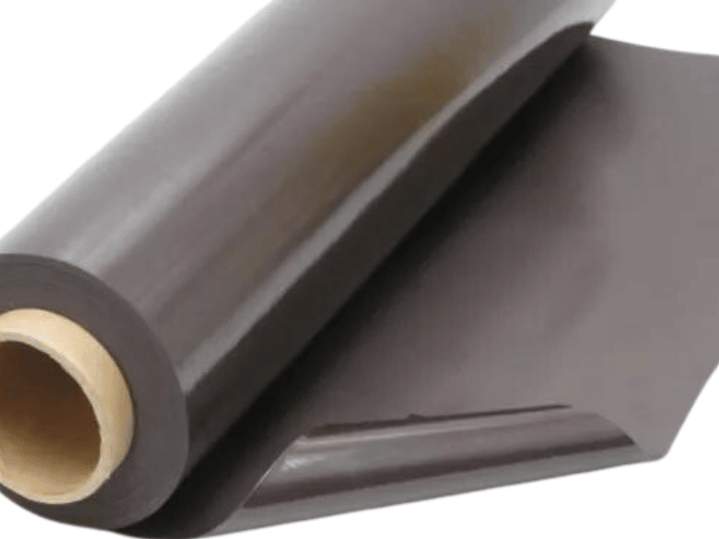 Imán Flexible Publicitario De 61cm x 1 M, Espesor 0.3mm Magnético Base Café