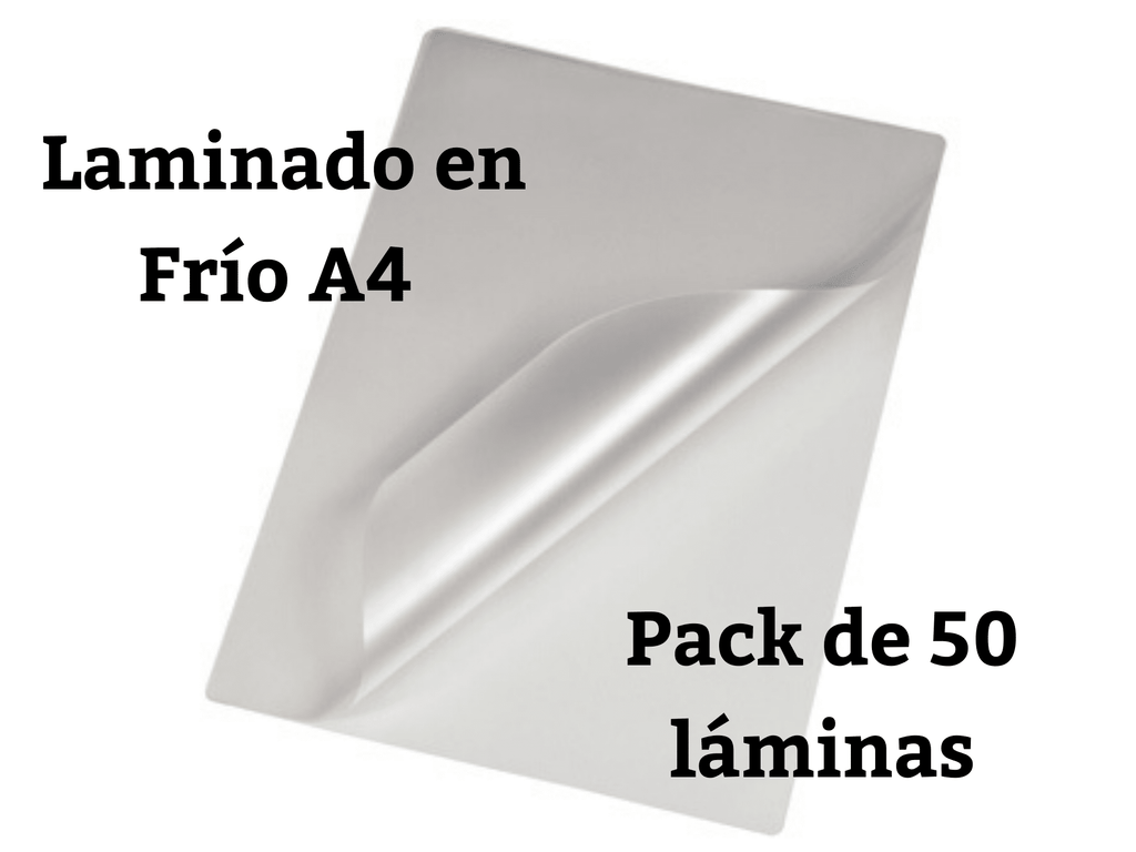 Láminado En Frío Glossy 100 Micras Formato A4 X 50 Láminas SP
