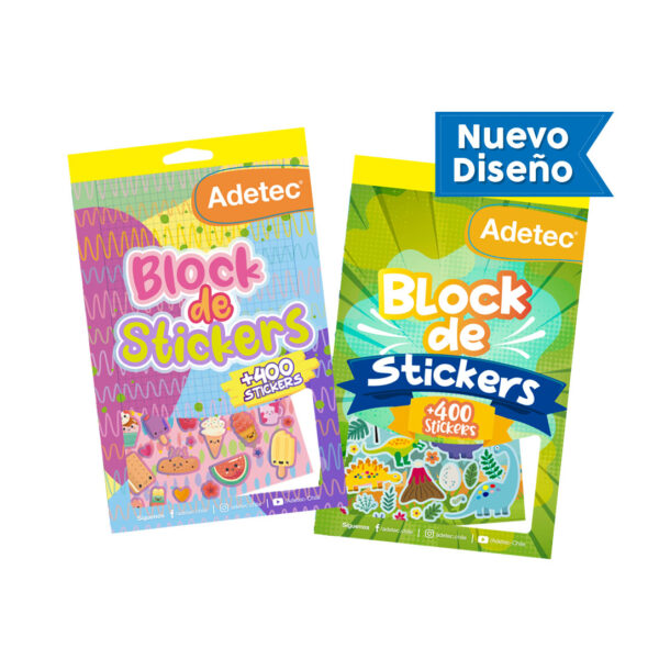 Block De Stickers Niño y Niña Adetec