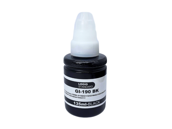 Tinta Refill Ink Para Canon GI-190 Color Negro