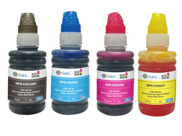 Tintas De Sublimación Premium 100 ml Para Estampar EcoTank G&G