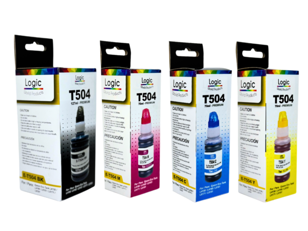 Pack 4 Tintas T504 Para Epson Ecotank Premium