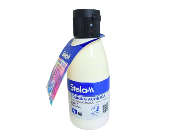 Pintura Acrílica Color Blanco De 120 ml