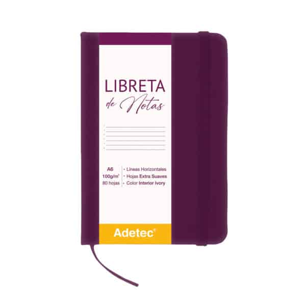 Libreta de Notas A6 Burdeo